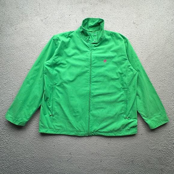 Lilly Pulitzer Lightweight Windbreaker Mesh Lined Jacket Womens Small Green Pink - Picture 1 of 14